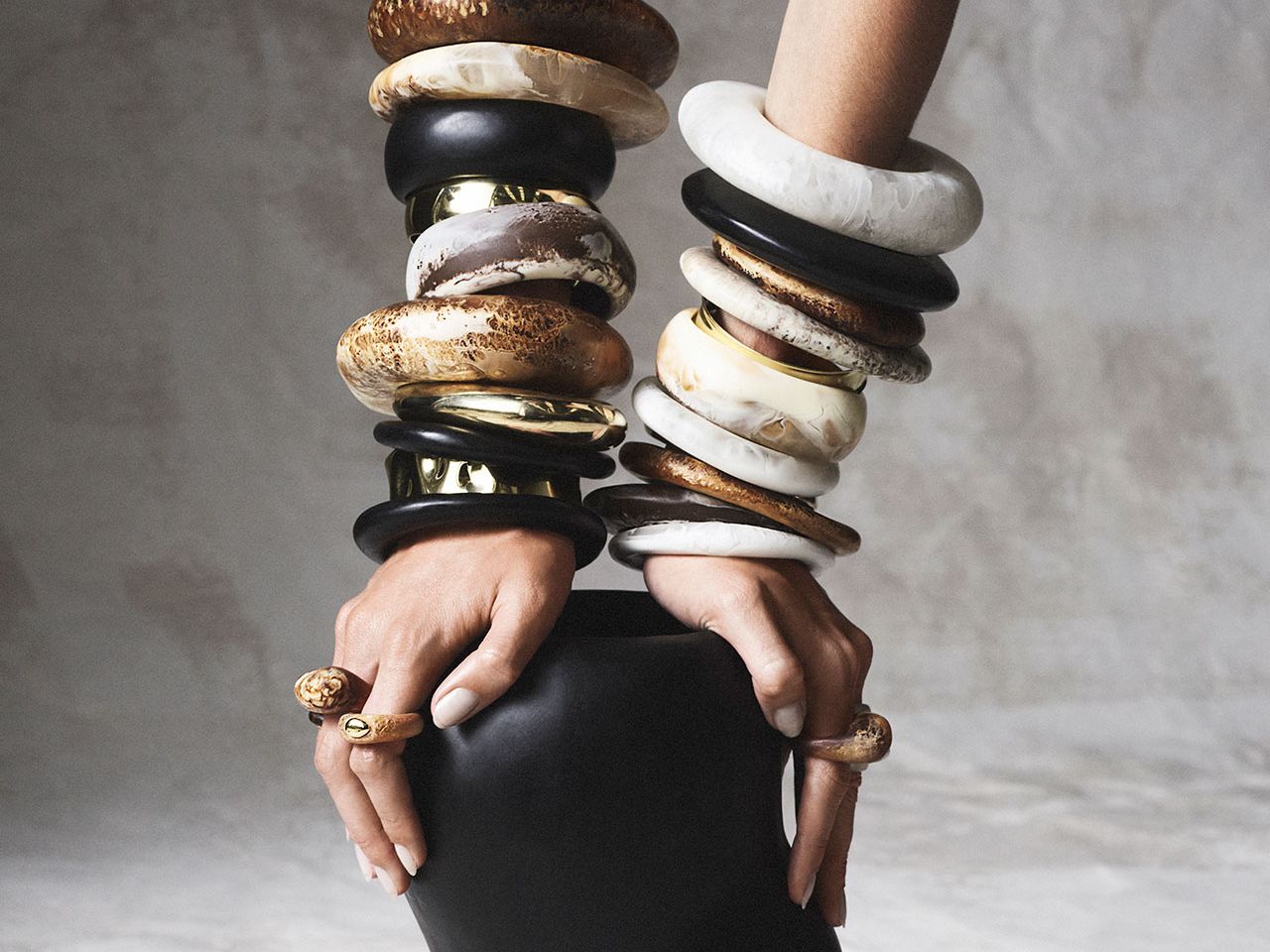 Resin bangles will be everywhere come summer&-and these are under £20