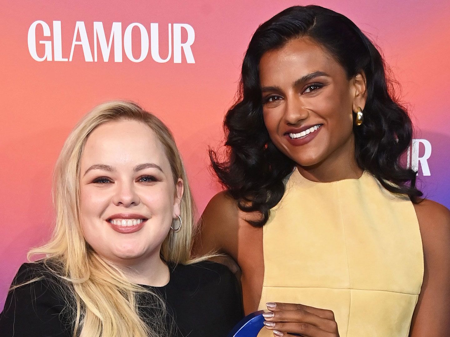 Nicola Coughlan and Simone Ashley just had the cutest Bridgerton reunion at the GLAMOUR Women of the Year Awards